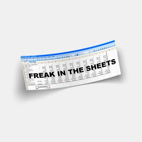 Alternative view of Freak in the Sheets